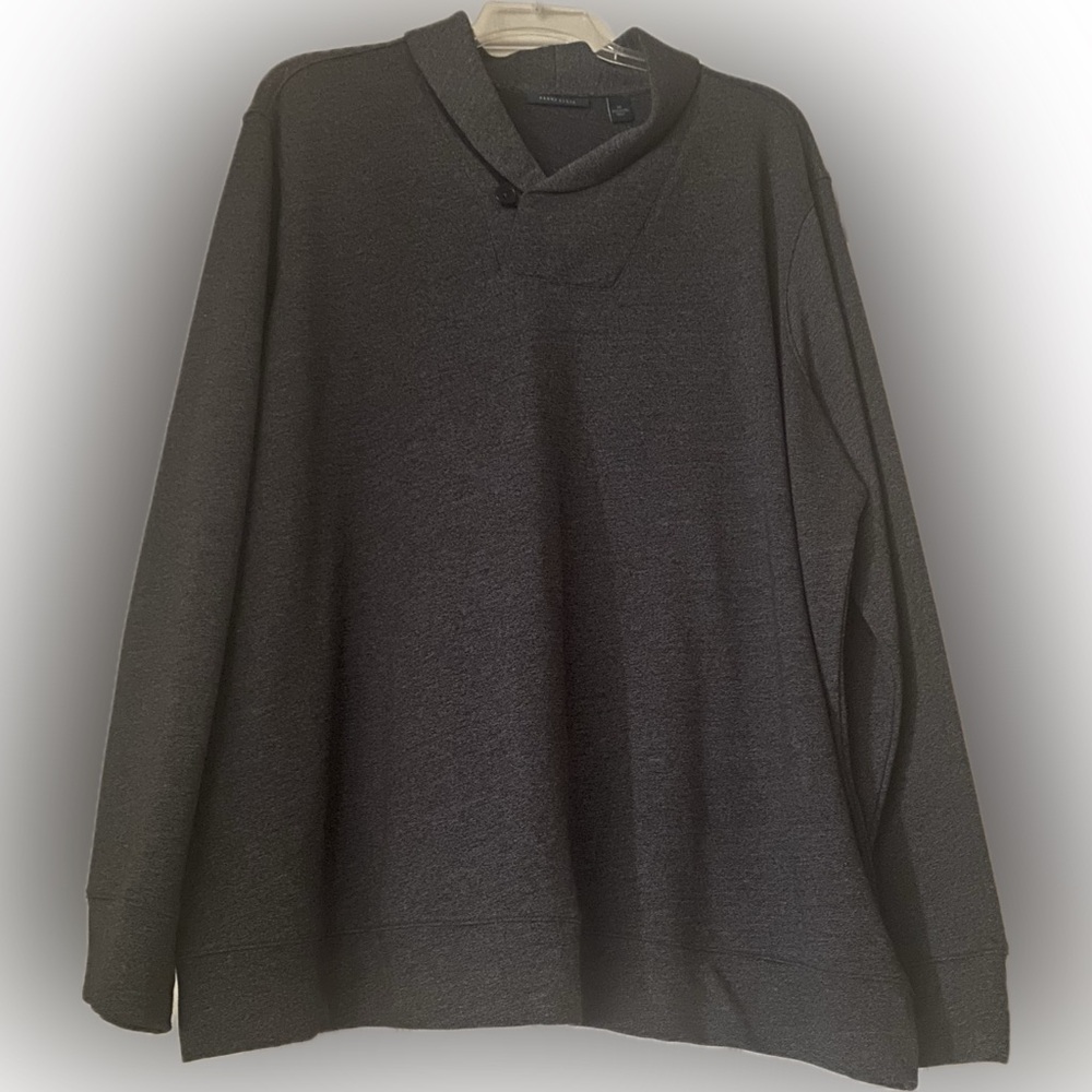 Perry Ellis Shirt Long Sleeved One Button Pullover (2XL)